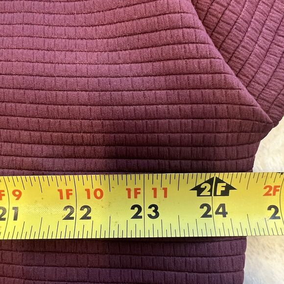 Adidas Women’s The Brand With The 3 Stripes Sweatshirt Burgundy Size Large - Picture 4 of 6